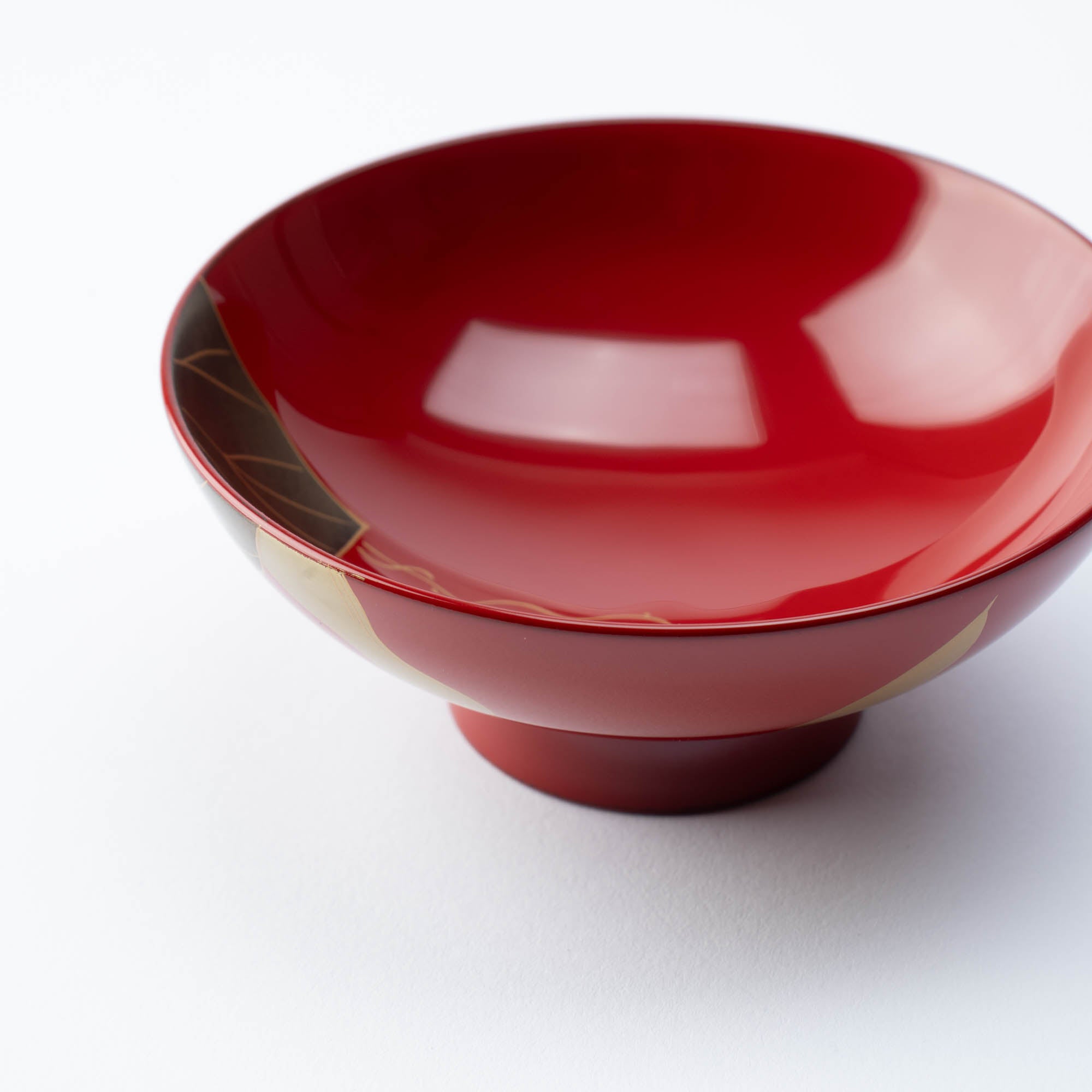 YAMAKYU Golden Gourd Echizen Lacquerware Soup Bowl with Lid - MUSUBI KILN - Quality Japanese Tableware and Gift