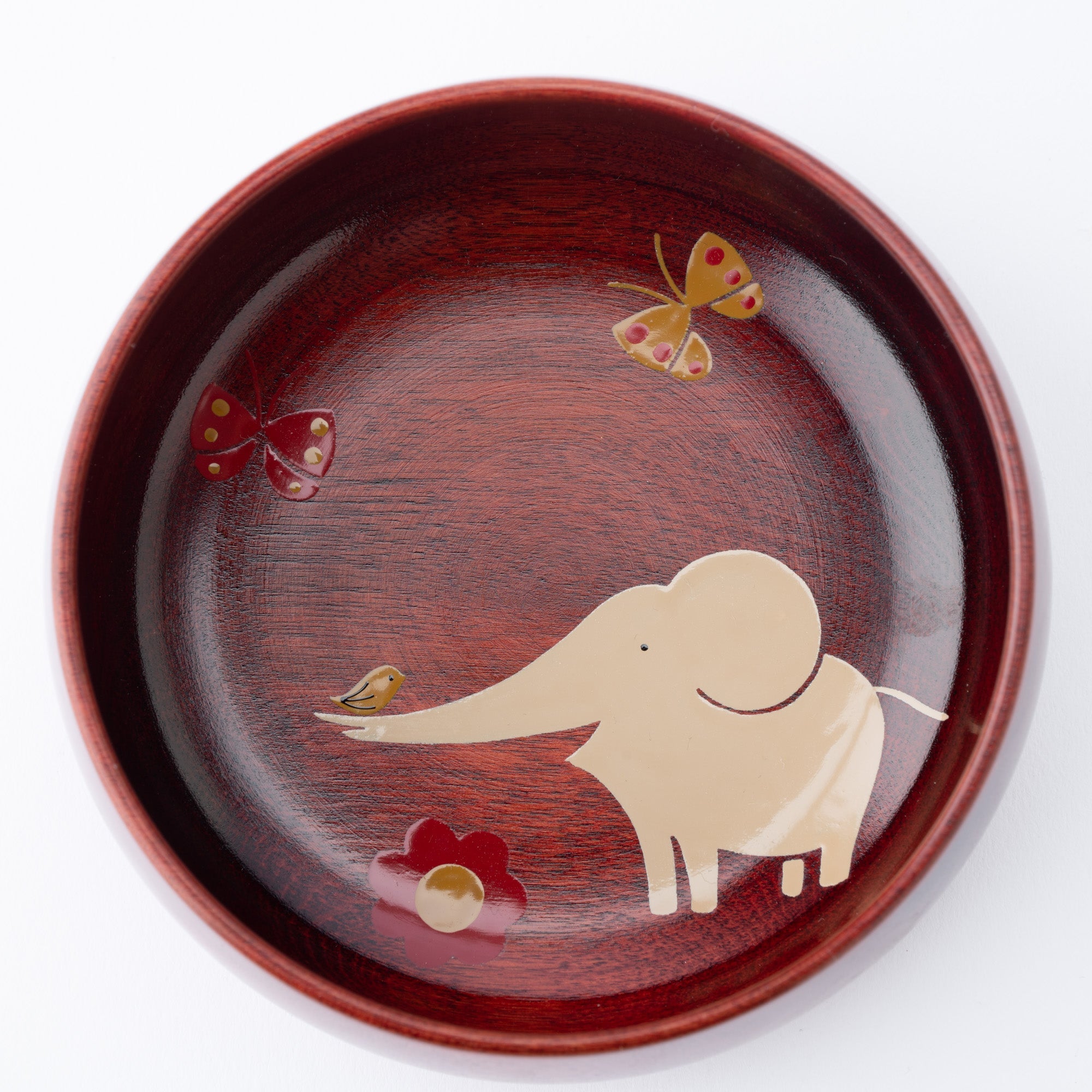 Yamanaka Lacquerware Animal Design Series Children's Bowl - MUSUBI KILN - Quality Japanese Tableware and Gift