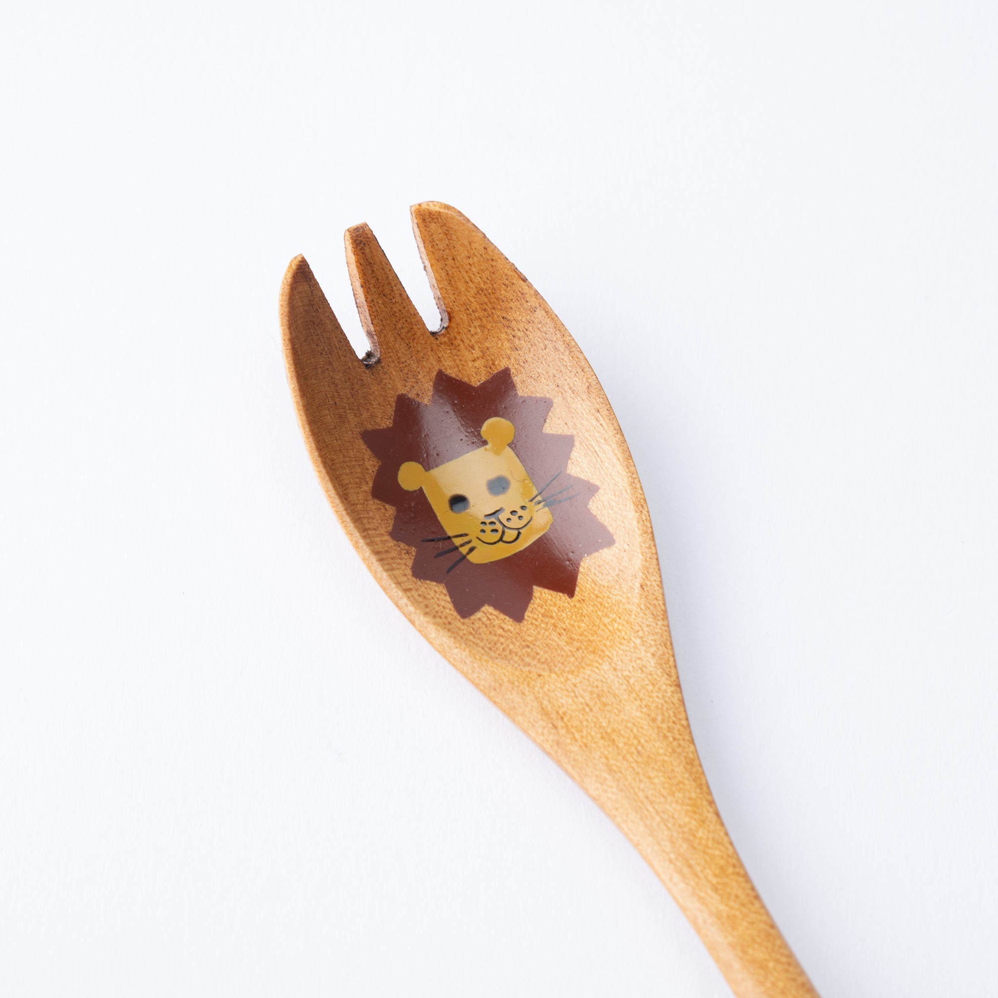 Yamanaka Lacquerware Animal Design Series Children's Fork - MUSUBI KILN - Quality Japanese Tableware and Gift