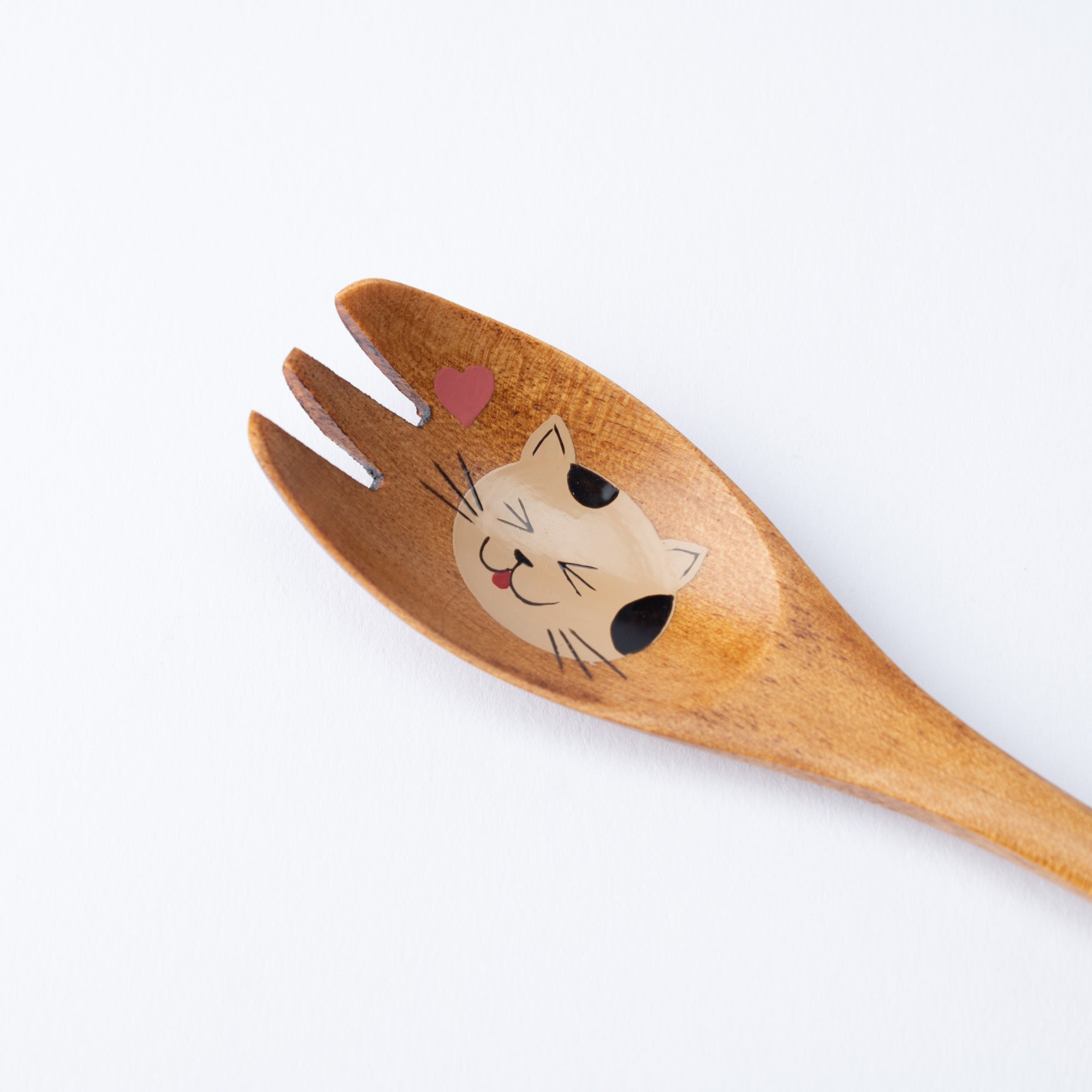 Yamanaka Lacquerware Animal Design Series Children's Fork - MUSUBI KILN - Quality Japanese Tableware and Gift