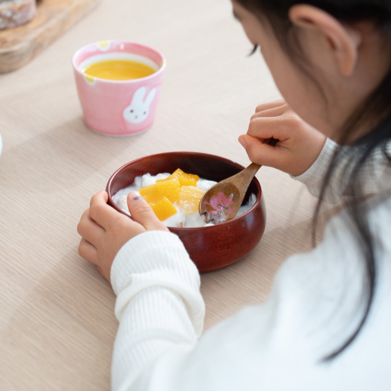 Yamanaka Lacquerware Animal Design Series Children's Fork - MUSUBI KILN - Quality Japanese Tableware and Gift