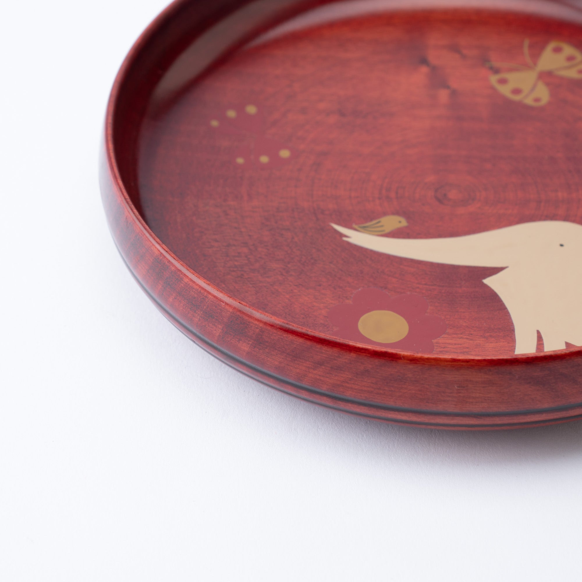 Yamanaka Lacquerware Animal Design Series Children's Plate - MUSUBI KILN - Quality Japanese Tableware and Gift