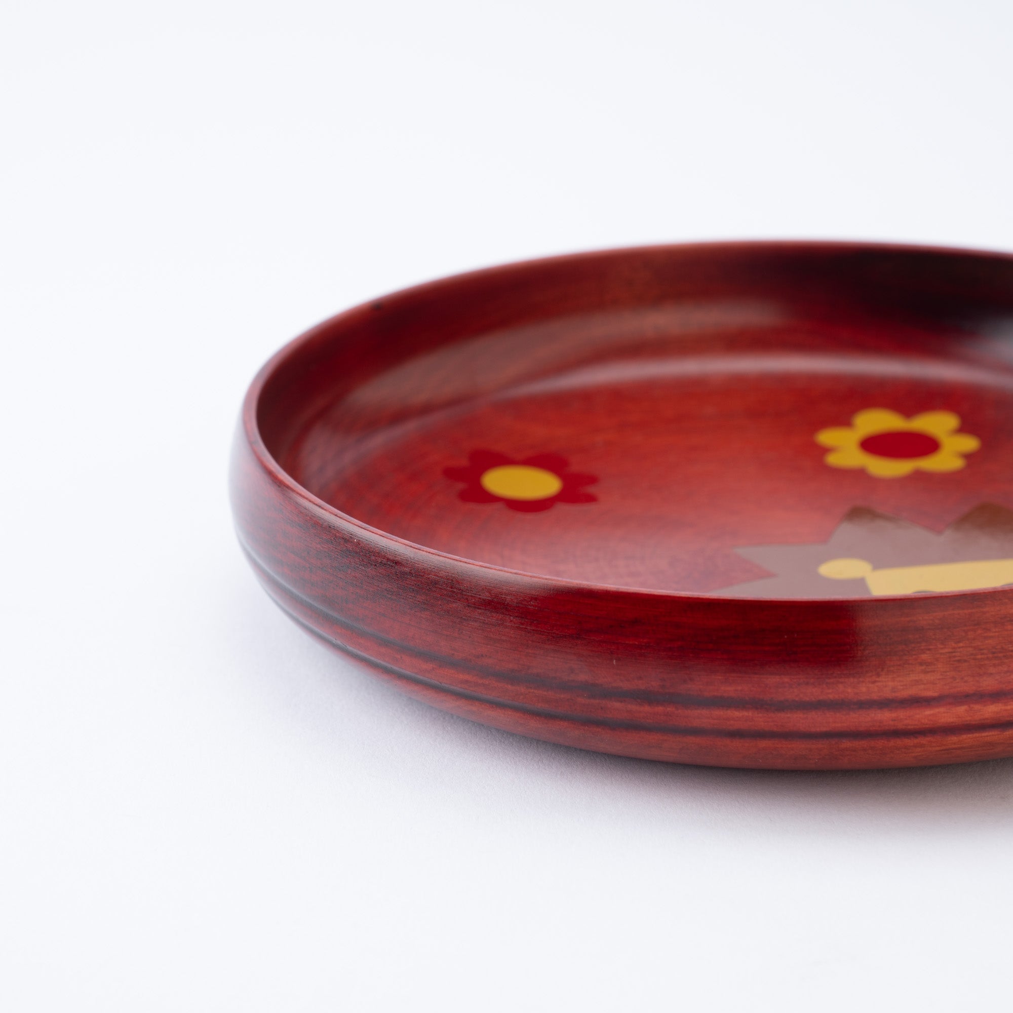 Yamanaka Lacquerware Animal Design Series Children's Plate - MUSUBI KILN - Quality Japanese Tableware and Gift