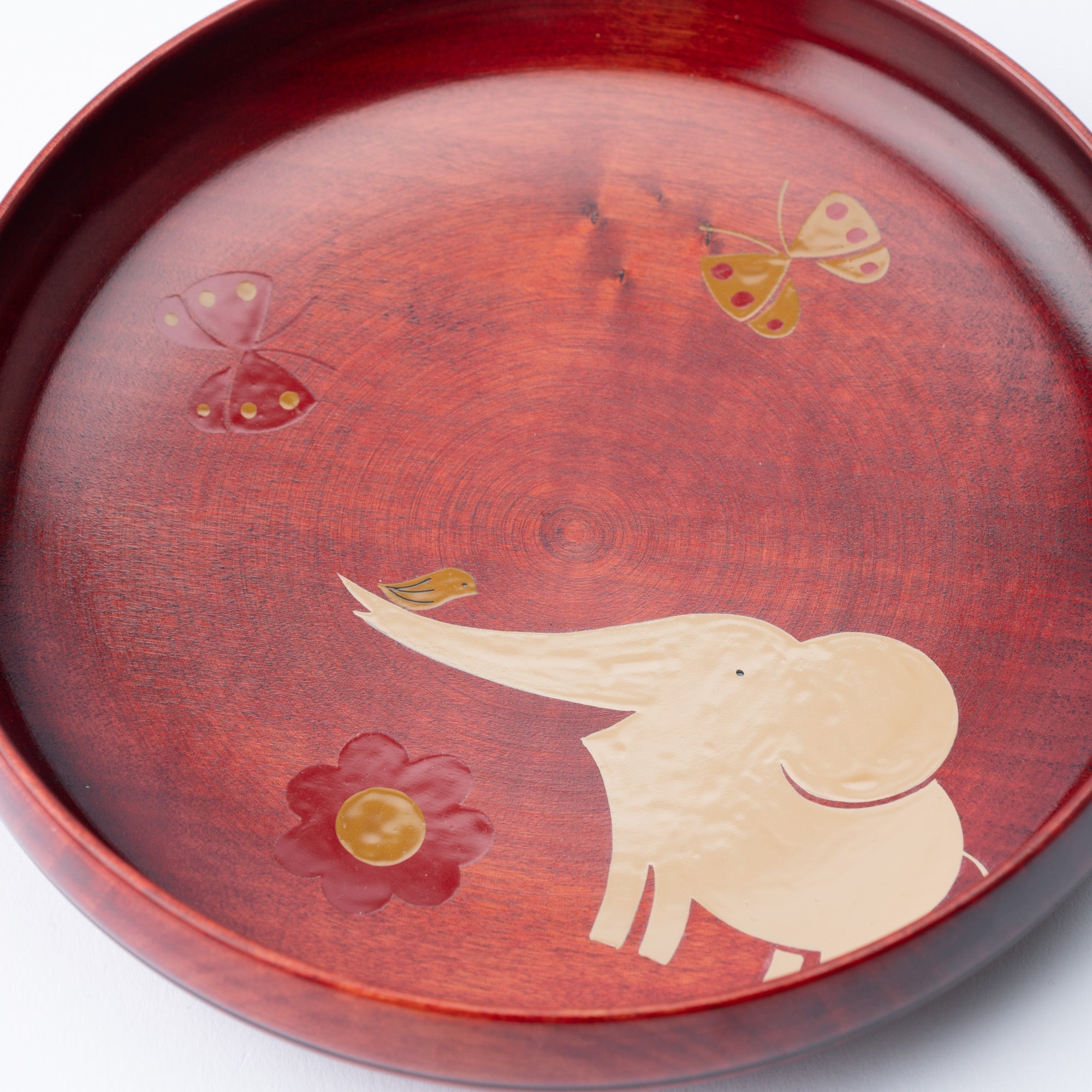 Yamanaka Lacquerware Animal Design Series Children's Plate - MUSUBI KILN - Quality Japanese Tableware and Gift