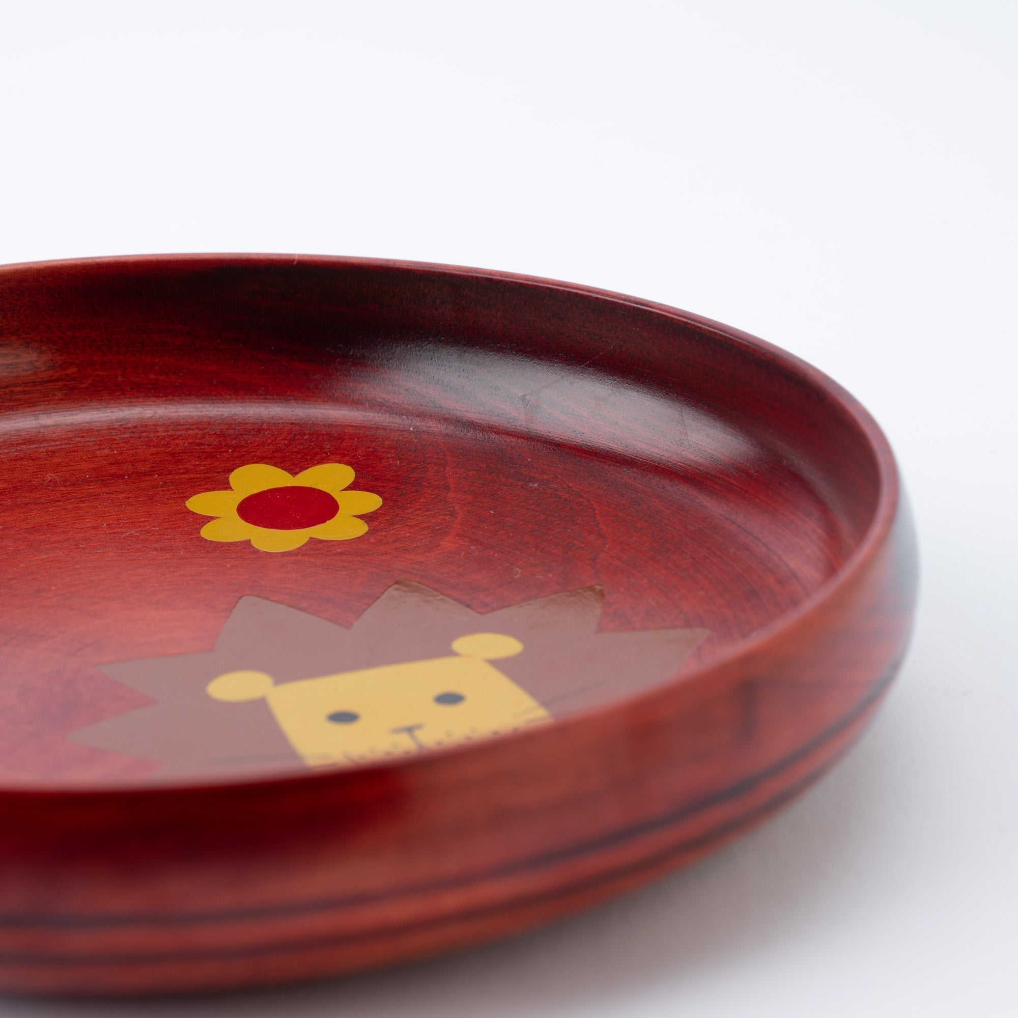 Yamanaka Lacquerware Animal Design Series Children's Plate - MUSUBI KILN - Quality Japanese Tableware and Gift