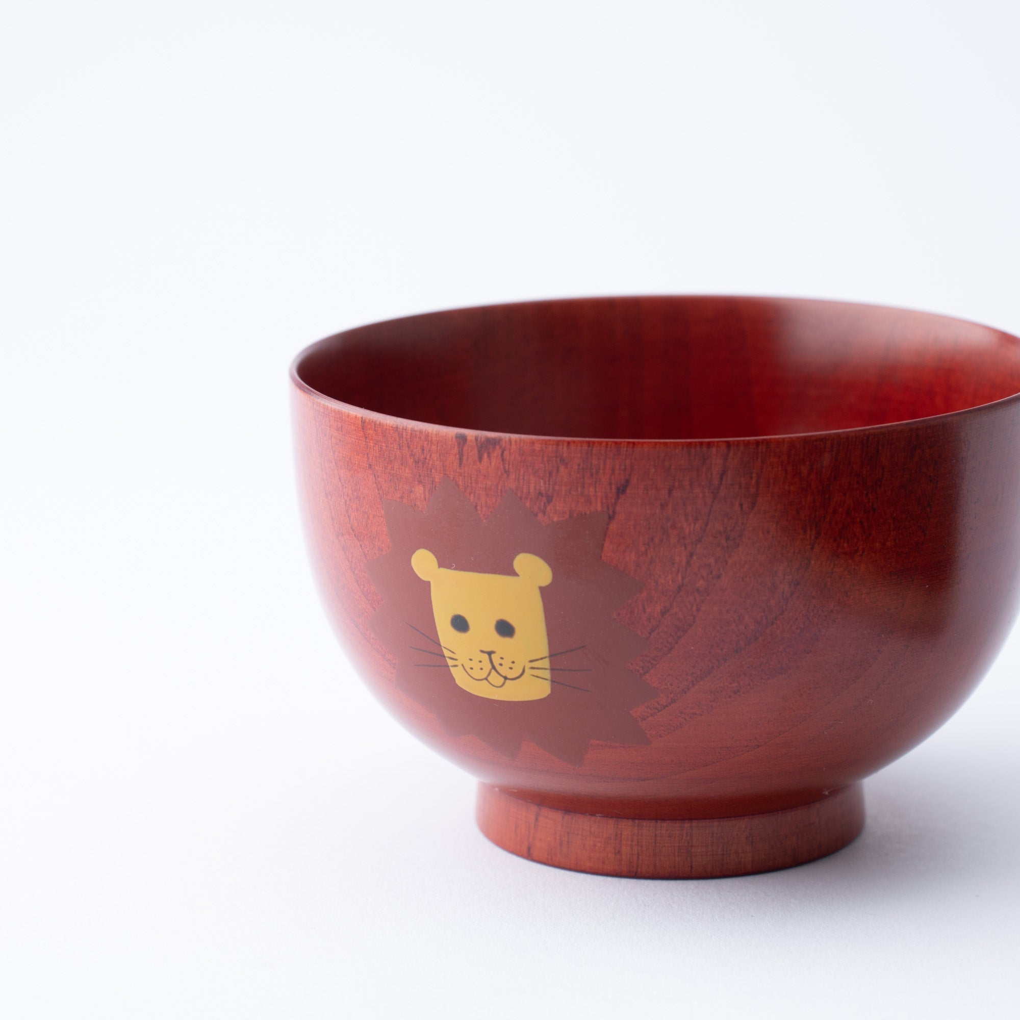 Yamanaka Lacquerware Animal Design Series Children's Soup Bowl - MUSUBI KILN - Quality Japanese Tableware and Gift