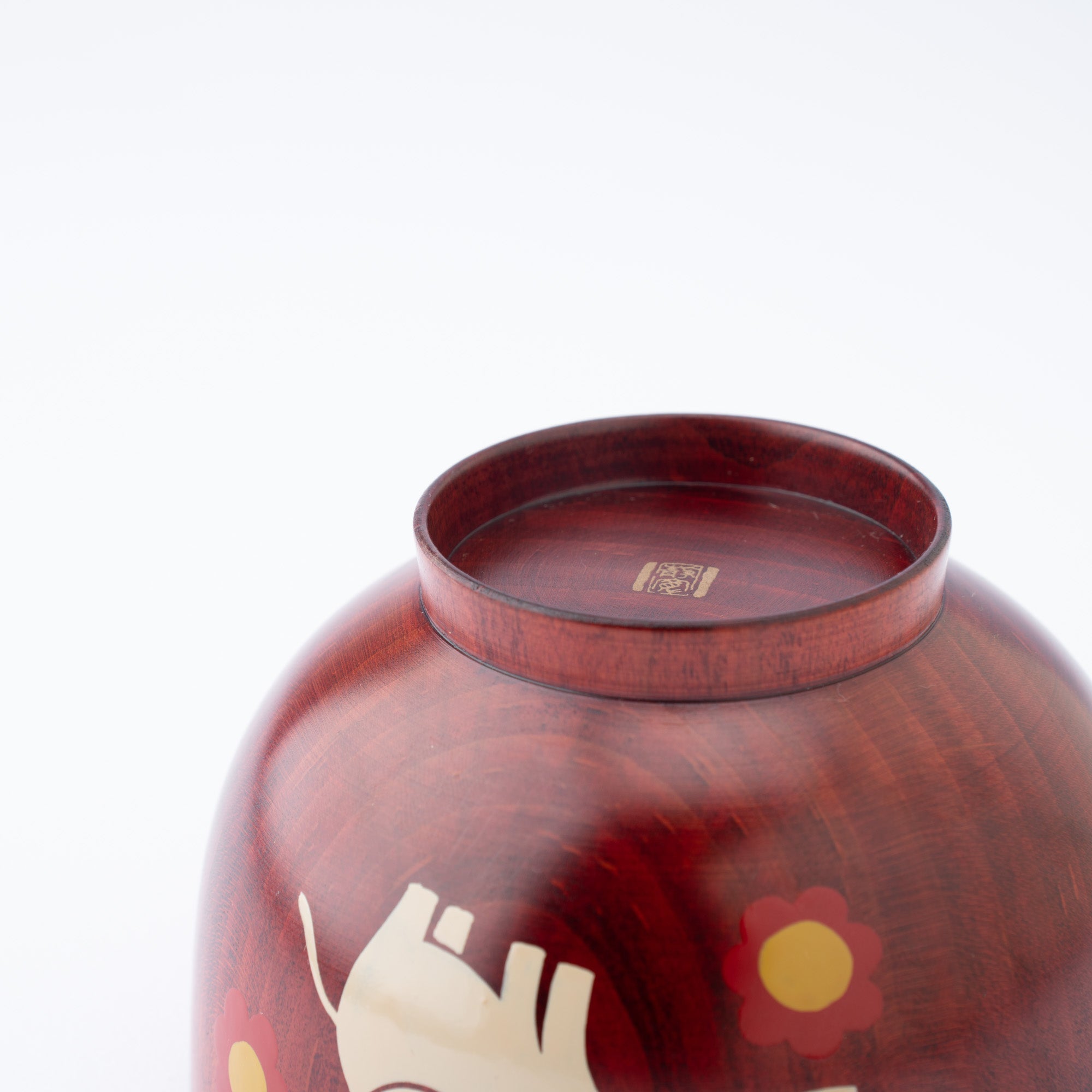 Yamanaka Lacquerware Animal Design Series Children's Soup Bowl - MUSUBI KILN - Quality Japanese Tableware and Gift