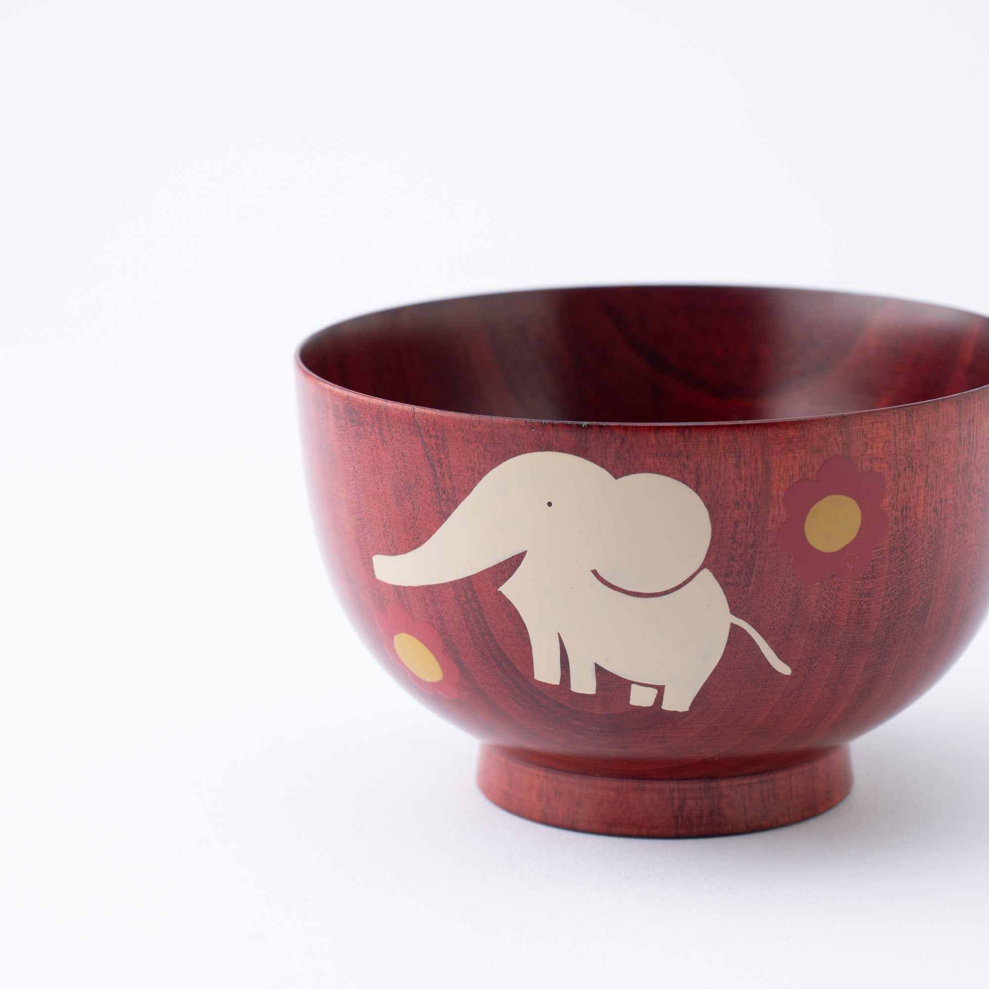 Yamanaka Lacquerware Animal Design Series Children's Soup Bowl - MUSUBI KILN - Quality Japanese Tableware and Gift