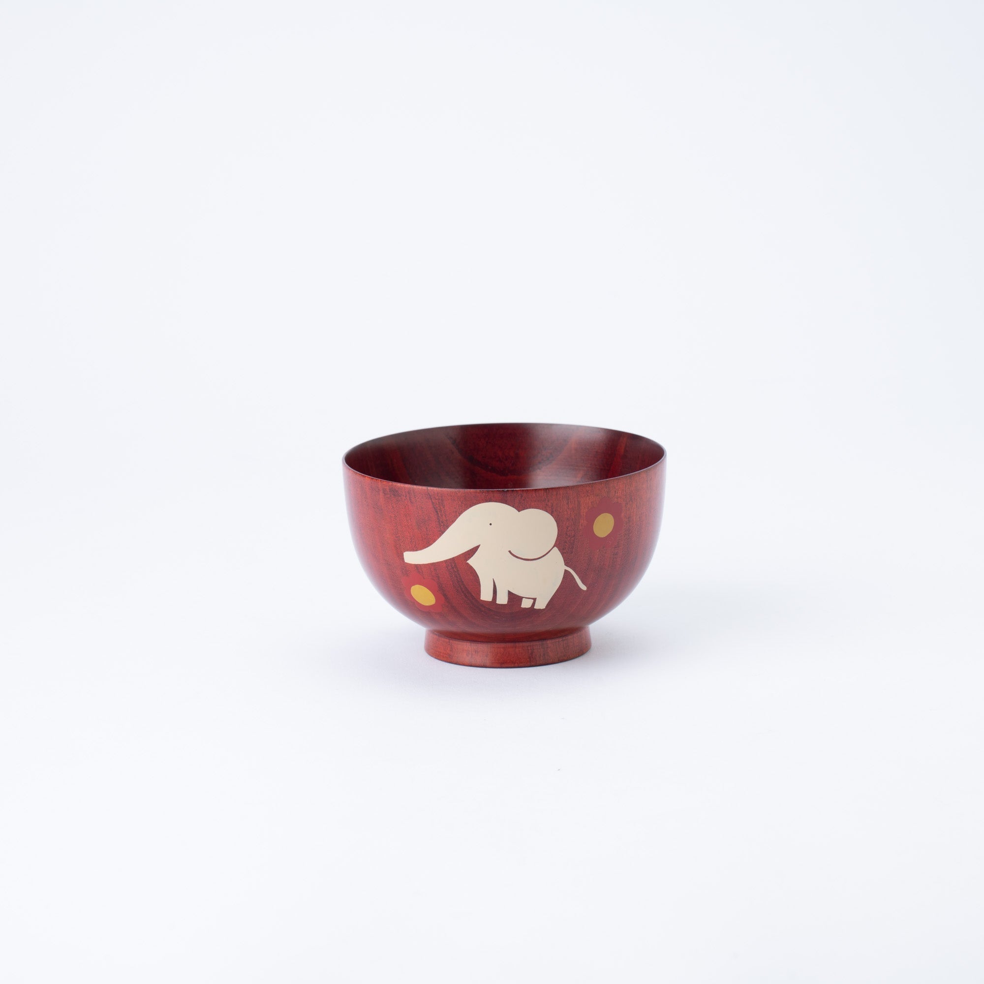 Yamanaka Lacquerware Animal Design Series Children's Soup Bowl - MUSUBI KILN - Quality Japanese Tableware and Gift