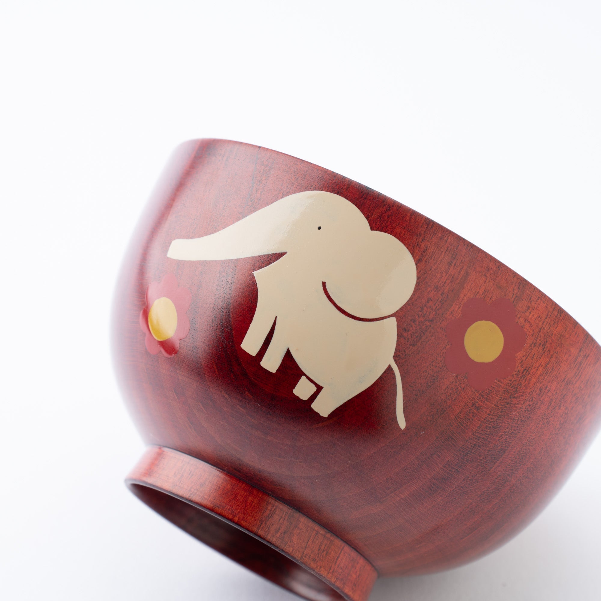 Yamanaka Lacquerware Animal Design Series Children's Soup Bowl - MUSUBI KILN - Quality Japanese Tableware and Gift