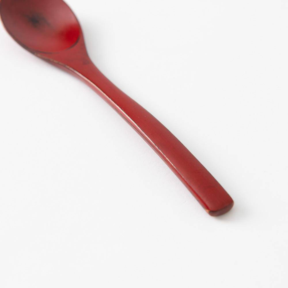 Yamanaka Lacquerware Dessert Spoon - MUSUBI KILN - Quality Japanese Tableware and Gift