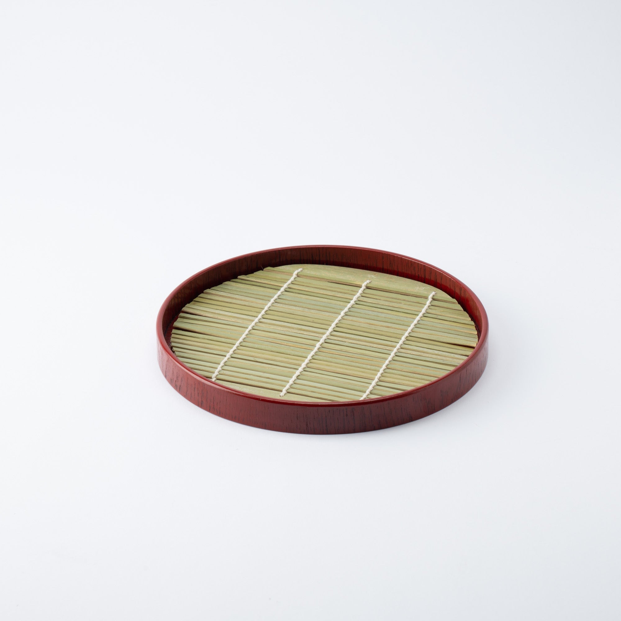 Yamanaka Lacquerware Round Japanese Soba Tray - MUSUBI KILN - Quality Japanese Tableware and Gift