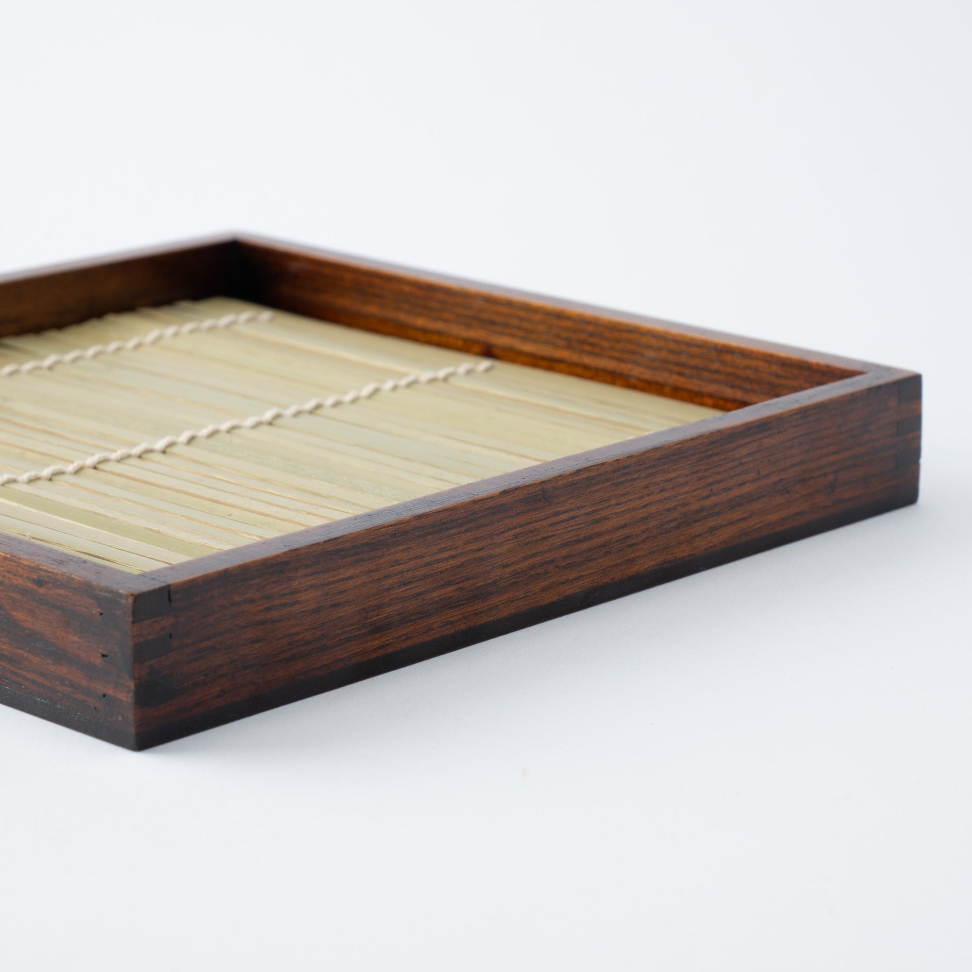 Yamanaka Lacquerware Square High Japanese Soba Tray - MUSUBI KILN - Quality Japanese Tableware and Gift