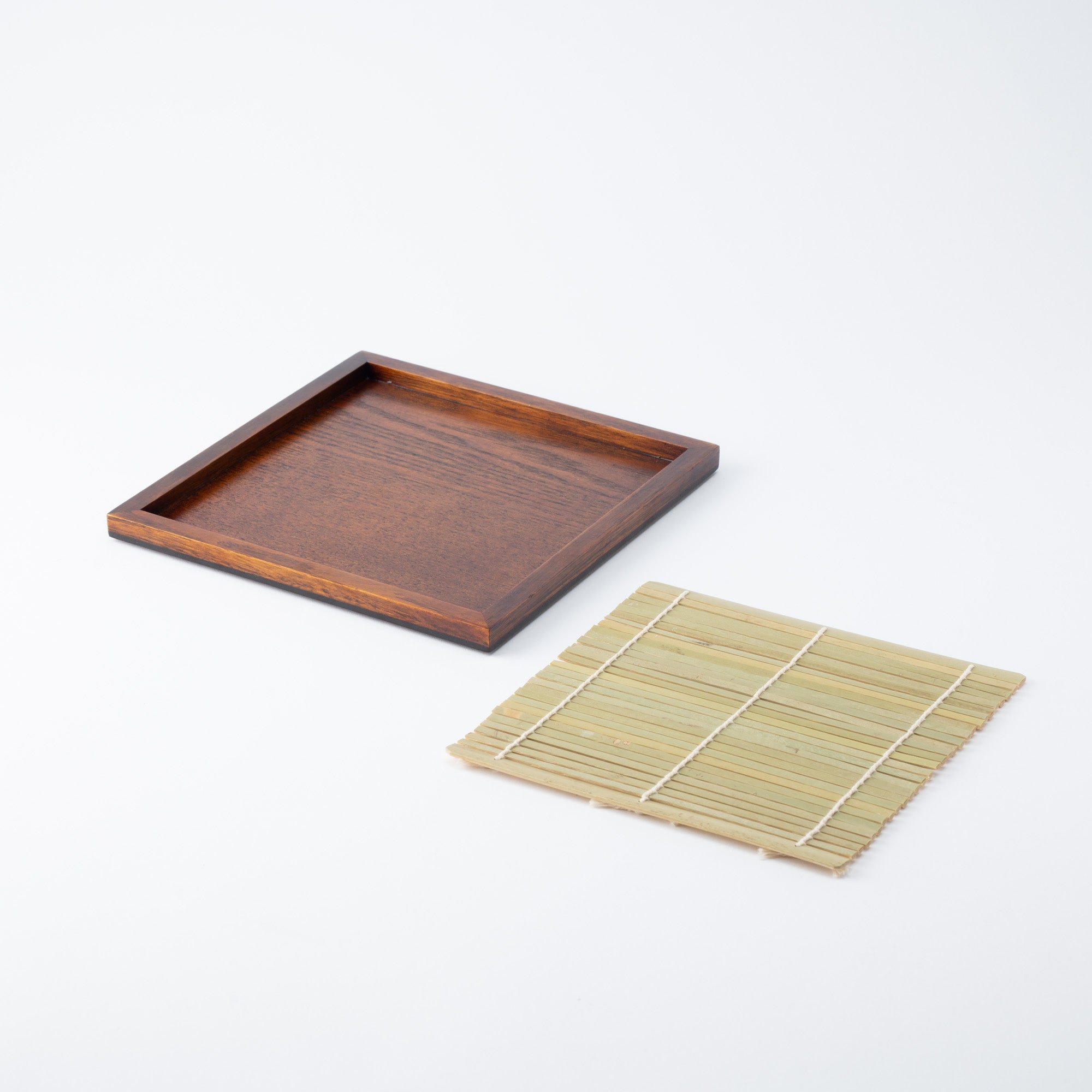 Yamanaka Lacquerware Square Low Japanese Soba Tray - MUSUBI KILN - Quality Japanese Tableware and Gift