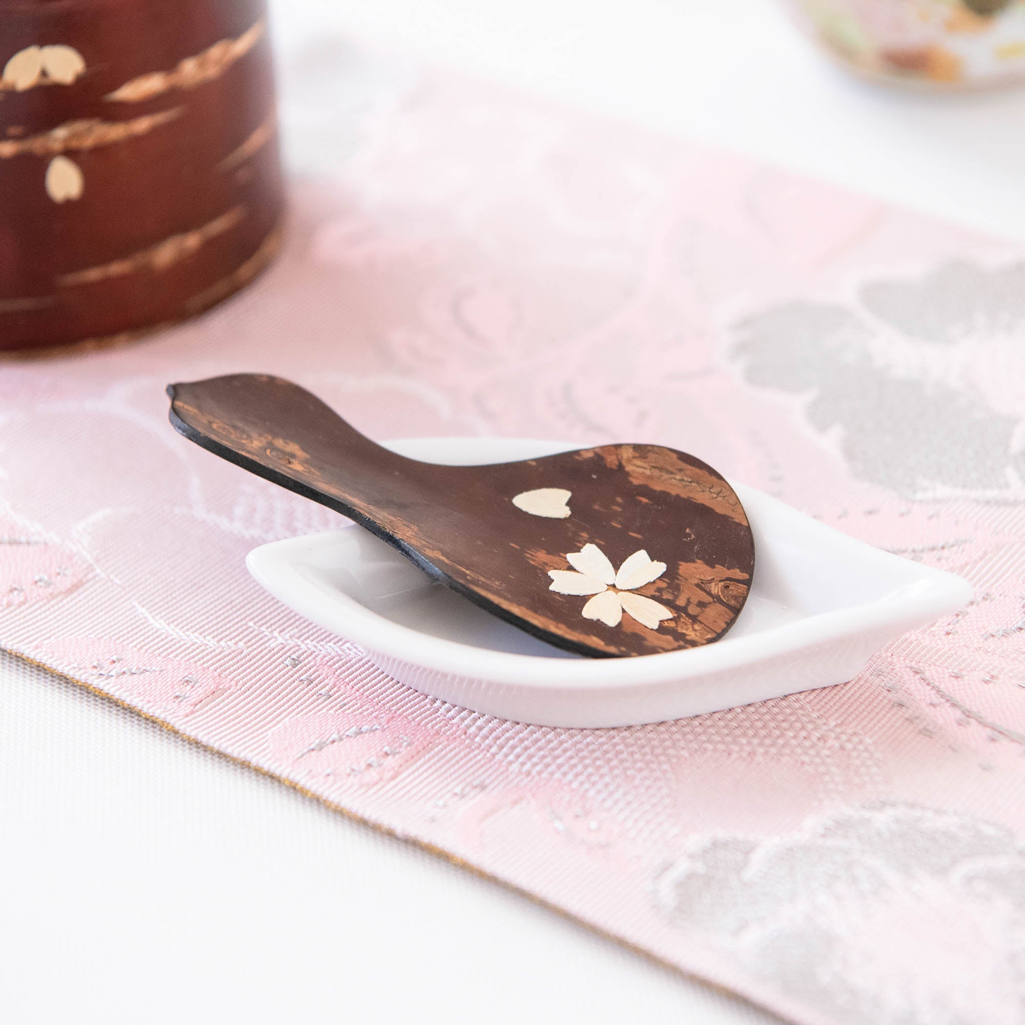 Yatsuyanagi Gourd and Sakura Akita Cherry Bark Work Chasaji Teaspoon - MUSUBI KILN - Quality Japanese Tableware and Gift