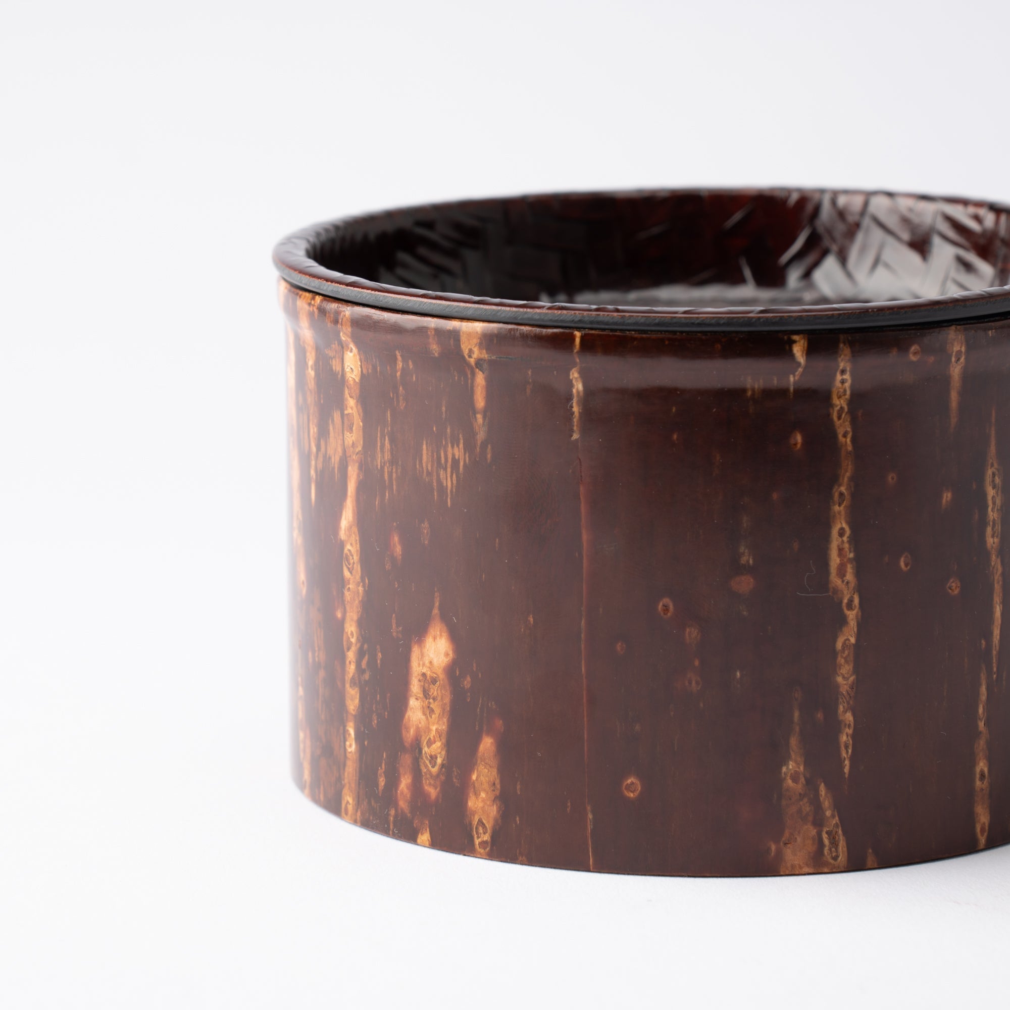 Yatsuyanagi Kensui Akita Cherry Bark Work Chakoboshi Tea Waste Container - MUSUBI KILN - Quality Japanese Tableware and Gift