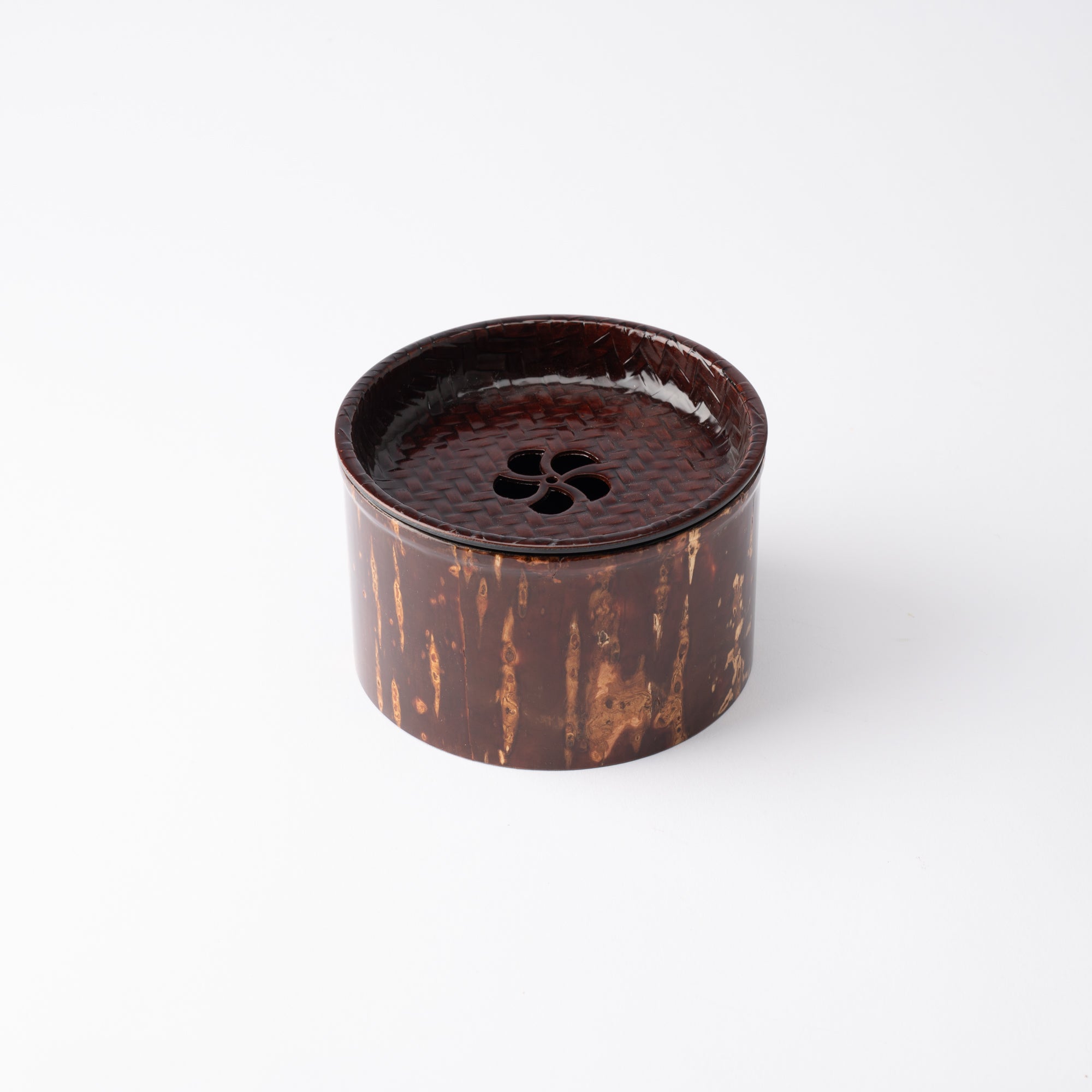 Yatsuyanagi Kensui Akita Cherry Bark Work Chakoboshi Tea Waste Container - MUSUBI KILN - Quality Japanese Tableware and Gift