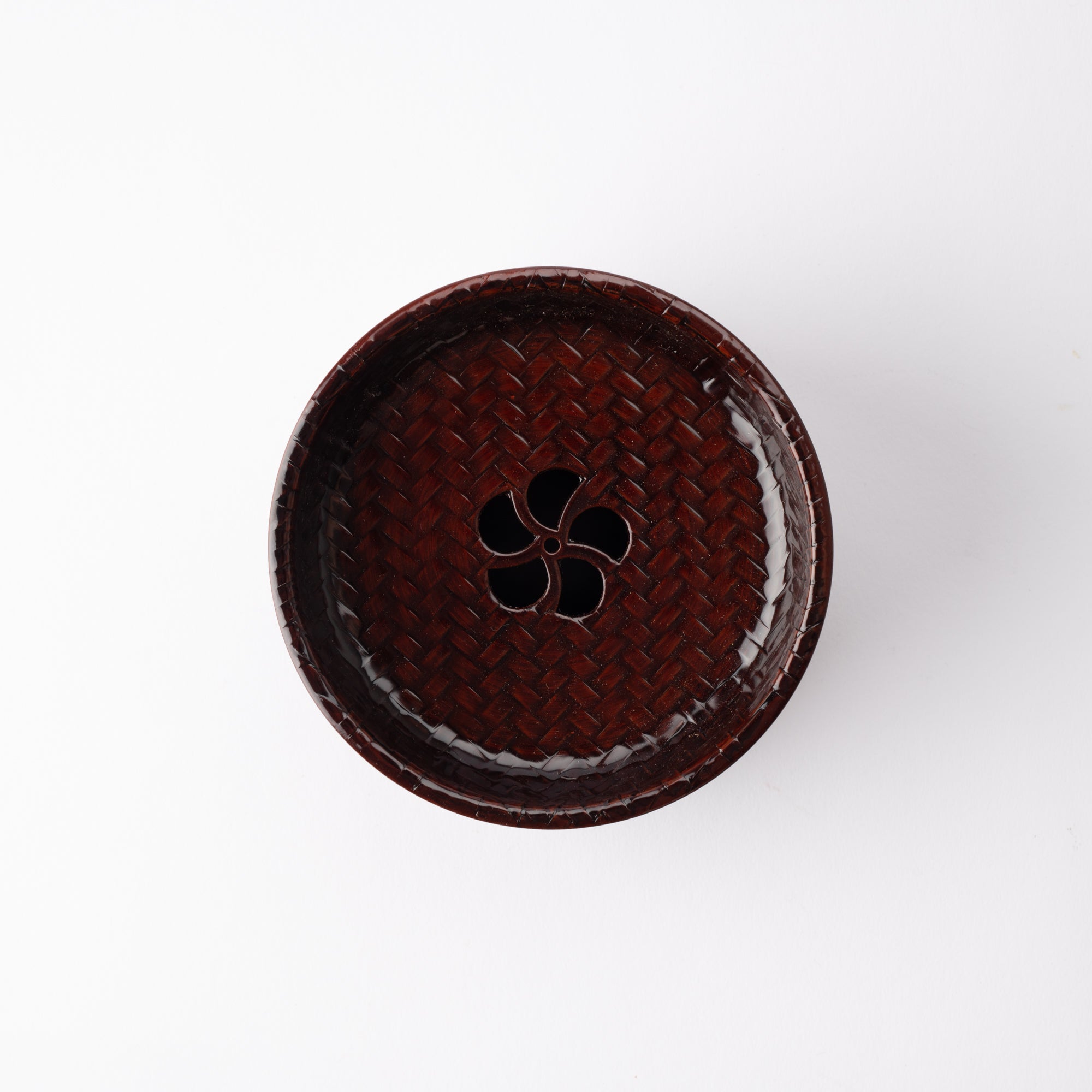 Yatsuyanagi Kensui Akita Cherry Bark Work Chakoboshi Tea Waste Container - MUSUBI KILN - Quality Japanese Tableware and Gift