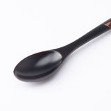 Yatsuyanagi Lacquered Akita Cherry Bark Work Wooden Dessert Spoon - MUSUBI KILN - Quality Japanese Tableware and Gift