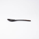 Yatsuyanagi Lacquered Akita Cherry Bark Work Wooden Dessert Spoon - MUSUBI KILN - Quality Japanese Tableware and Gift