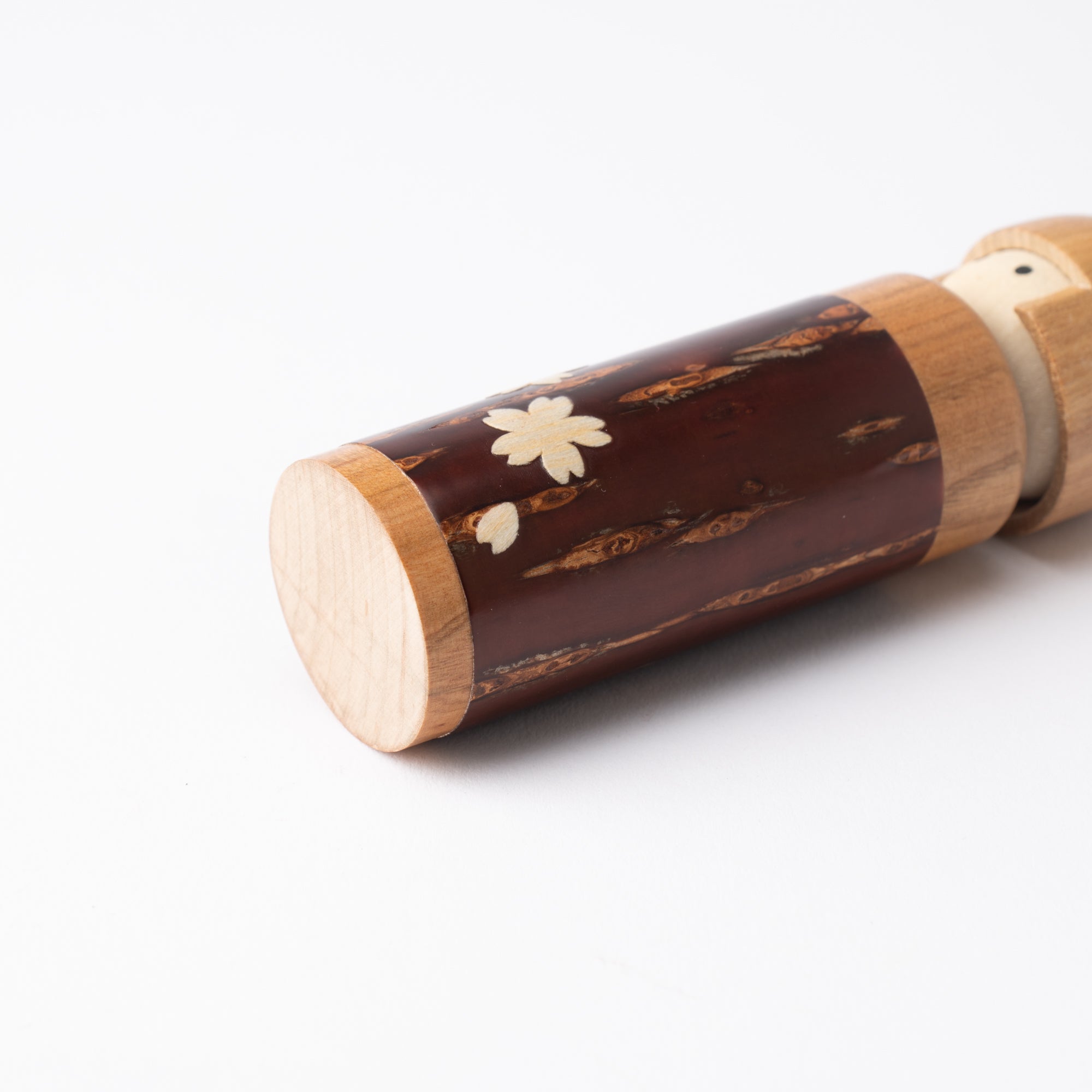 Yatsuyanagi Sakura Akita Cherry Bark Work Kokeshi - MUSUBI KILN - Quality Japanese Tableware and Gift