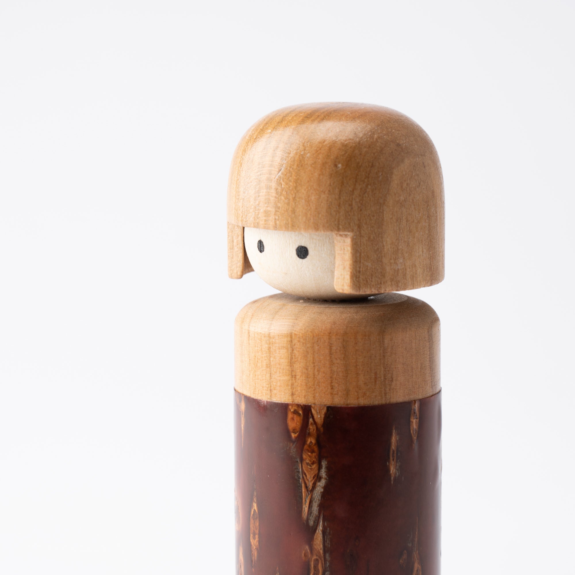 Yatsuyanagi Sakura Akita Cherry Bark Work Kokeshi - MUSUBI KILN - Quality Japanese Tableware and Gift