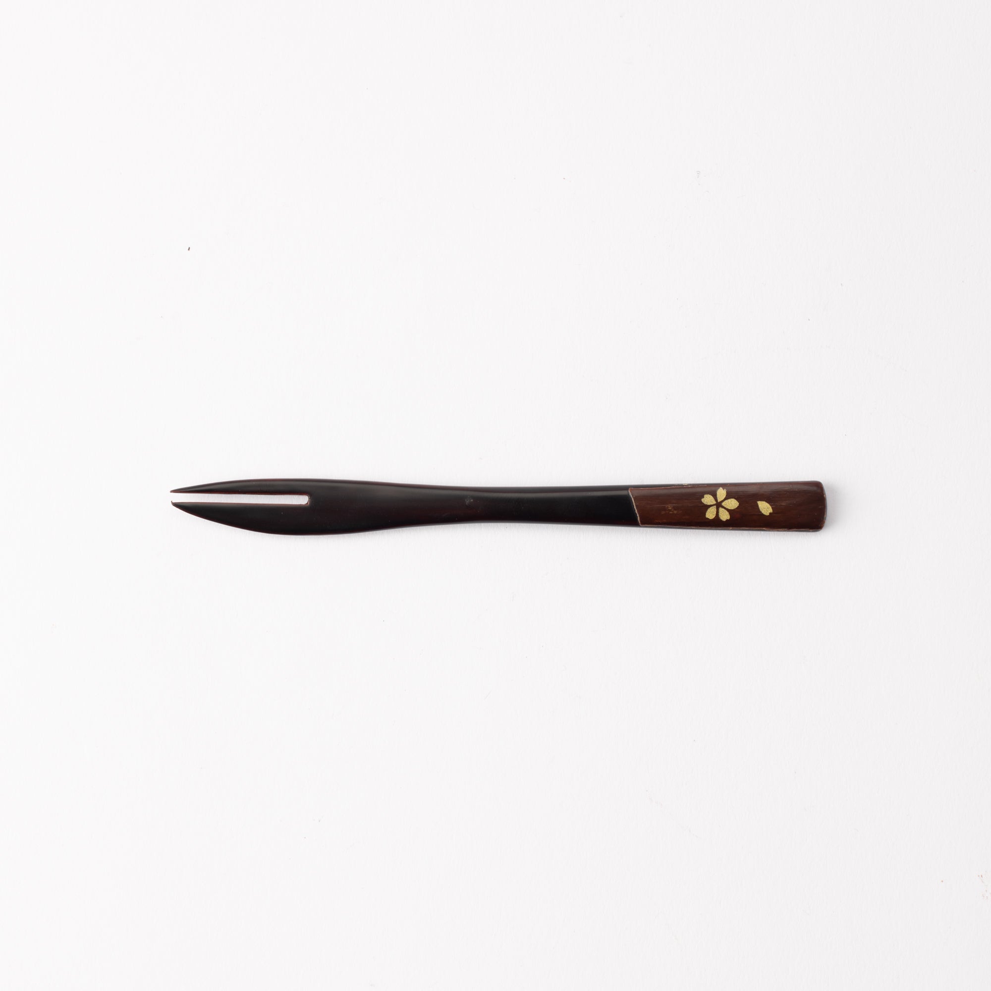 Yatsuyanagi Sakura Akita Cherry Bark Work Lacquered Fork - MUSUBI KILN - Quality Japanese Tableware and Gift