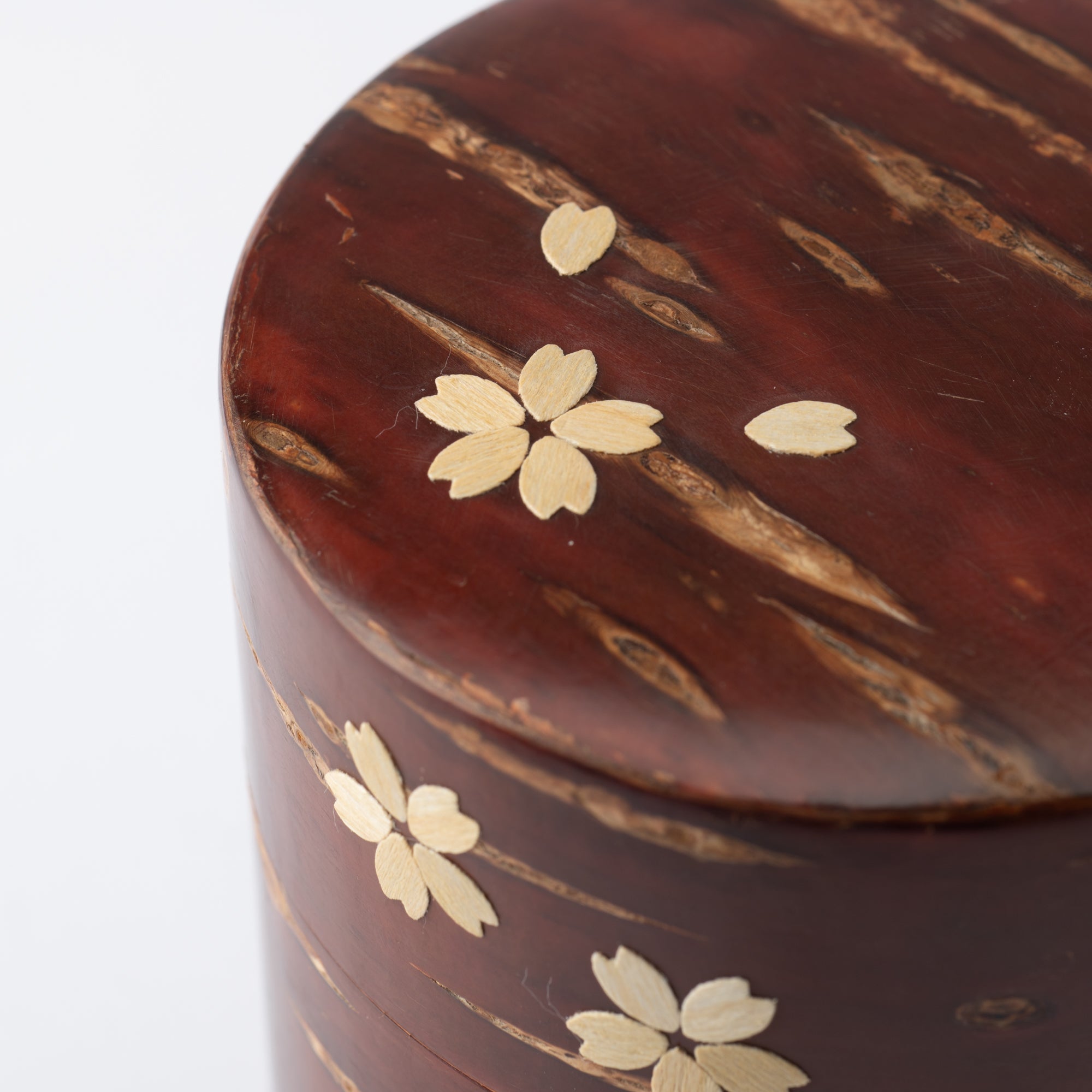 Yatsuyanagi Sakura Akita Cherry Bark Work Tea Canister - MUSUBI KILN - Quality Japanese Tableware and Gift