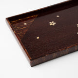 Yatsuyanagi Sakura Akita Cherry Bark Work Tea Tray Small - MUSUBI KILN - Quality Japanese Tableware and Gift