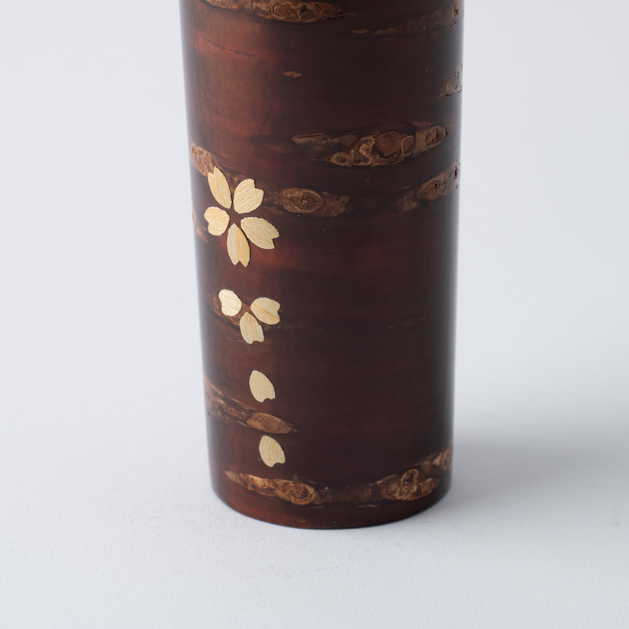 Yatsuyanagi Sakura Pail Akita Cherry Bark Work Single - Flower Vase - MUSUBI KILN - Quality Japanese Tableware and Gift