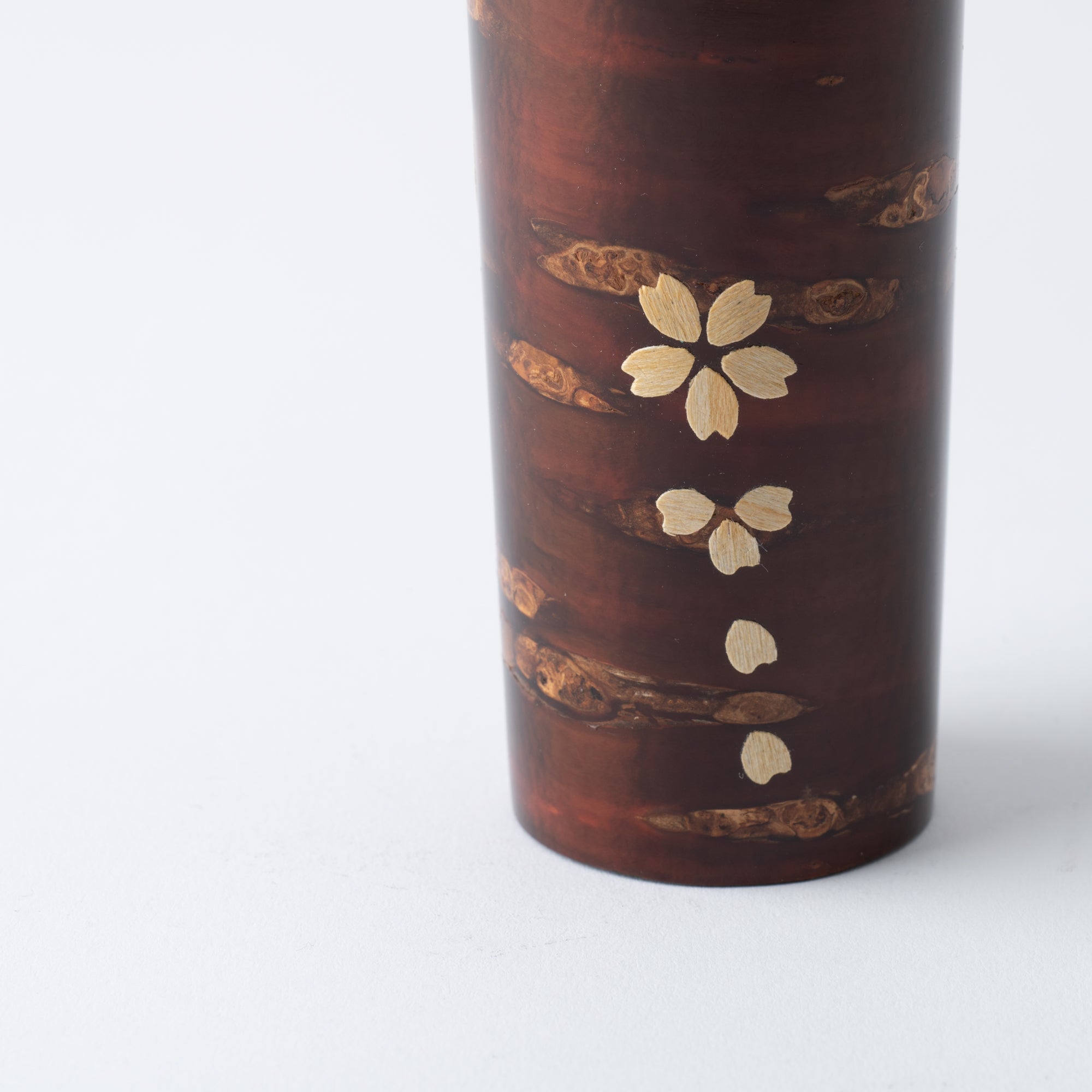 Yatsuyanagi Sakura Pail Akita Cherry Bark Work Single - Flower Vase - MUSUBI KILN - Quality Japanese Tableware and Gift