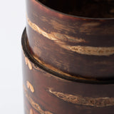 Yatsuyanagi Shell Inlay Original Akita Cherry Bark Work Tea Canister - MUSUBI KILN - Quality Japanese Tableware and Gift