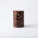 Yatsuyanagi Shell Inlay Original Akita Cherry Bark Work Tea Canister - MUSUBI KILN - Quality Japanese Tableware and Gift