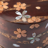 Yatsuyanagi Shell Inlay Original Akita Cherry Bark Work Tea Canister - MUSUBI KILN - Quality Japanese Tableware and Gift