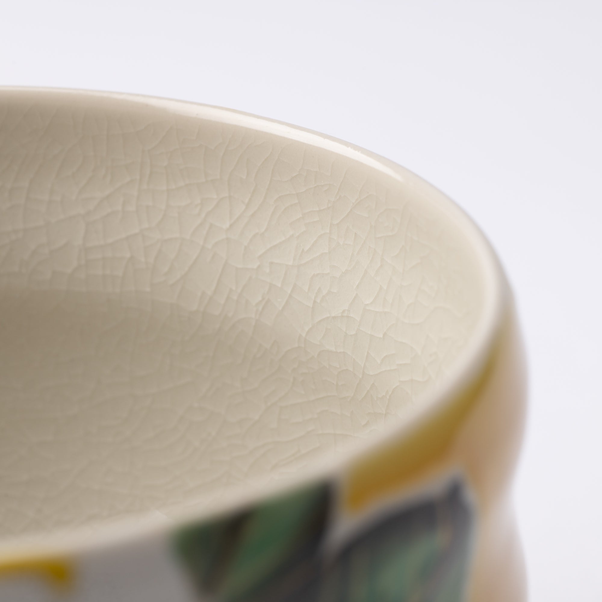 Yoshidaya Camellia Kutani Matcha Bowl Chawan - MUSUBI KILN - Quality Japanese Tableware and Gift