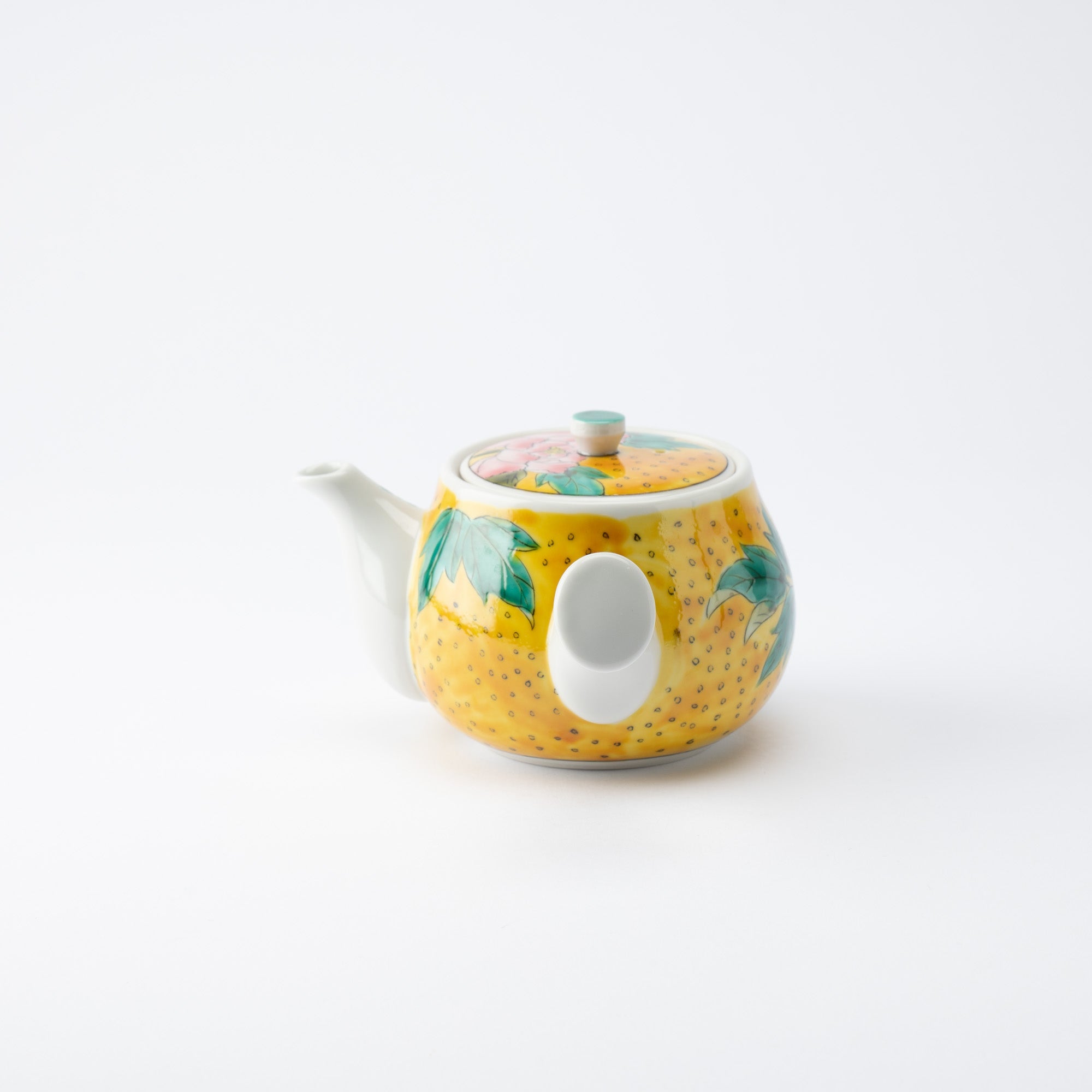 Yoshidaya Peony Kutani Japanese Teapot Set - MUSUBI KILN - Quality Japanese Tableware and Gift