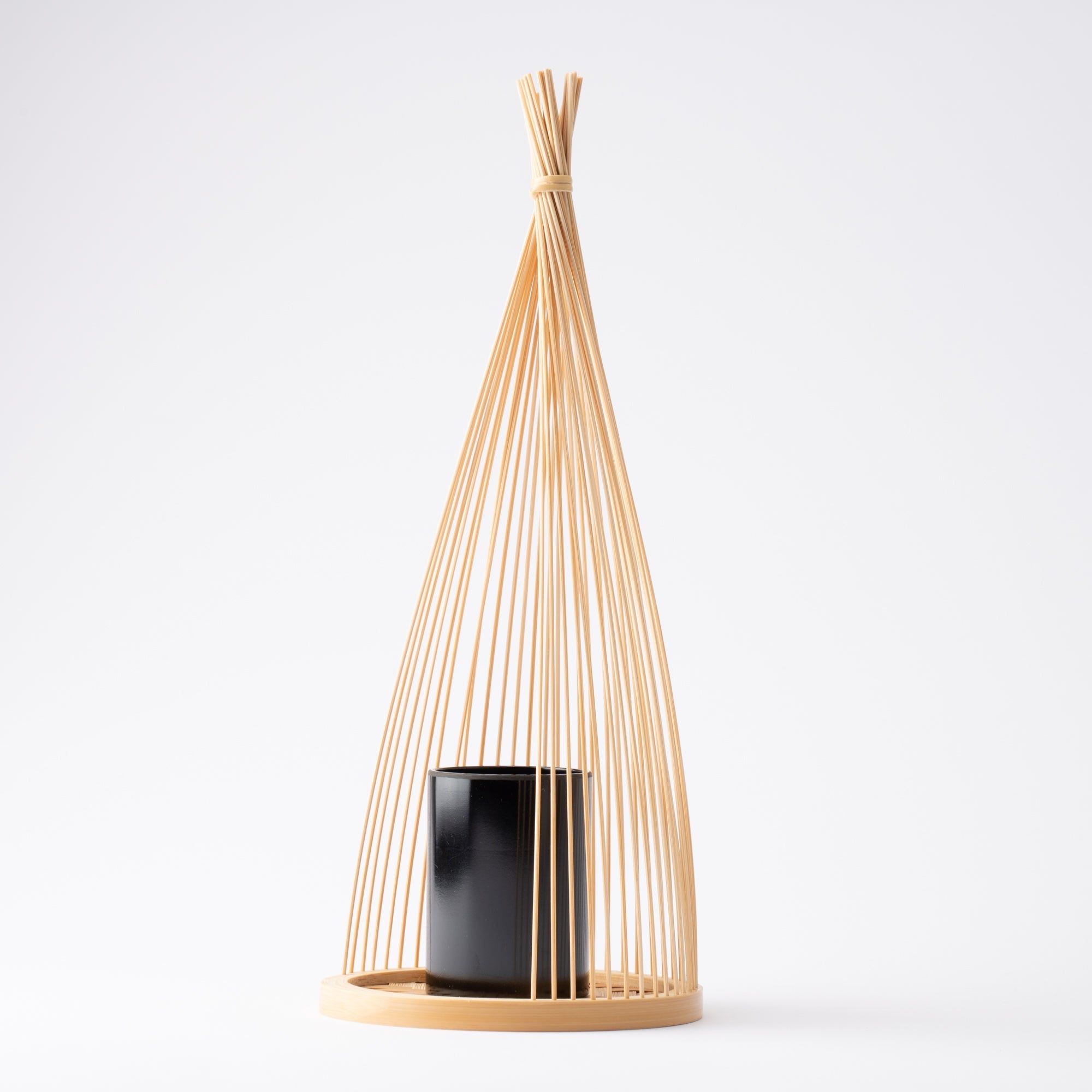 Yukinko Suruga Bamboo Basketry Japanese Flower Vase - MUSUBI KILN - Quality Japanese Tableware and Gift