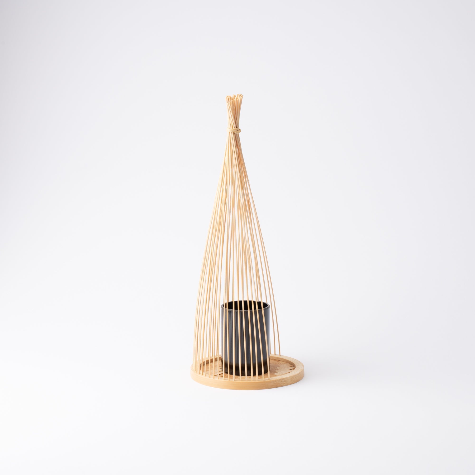 Yukinko Suruga Bamboo Basketry Japanese Flower Vase - MUSUBI KILN - Quality Japanese Tableware and Gift