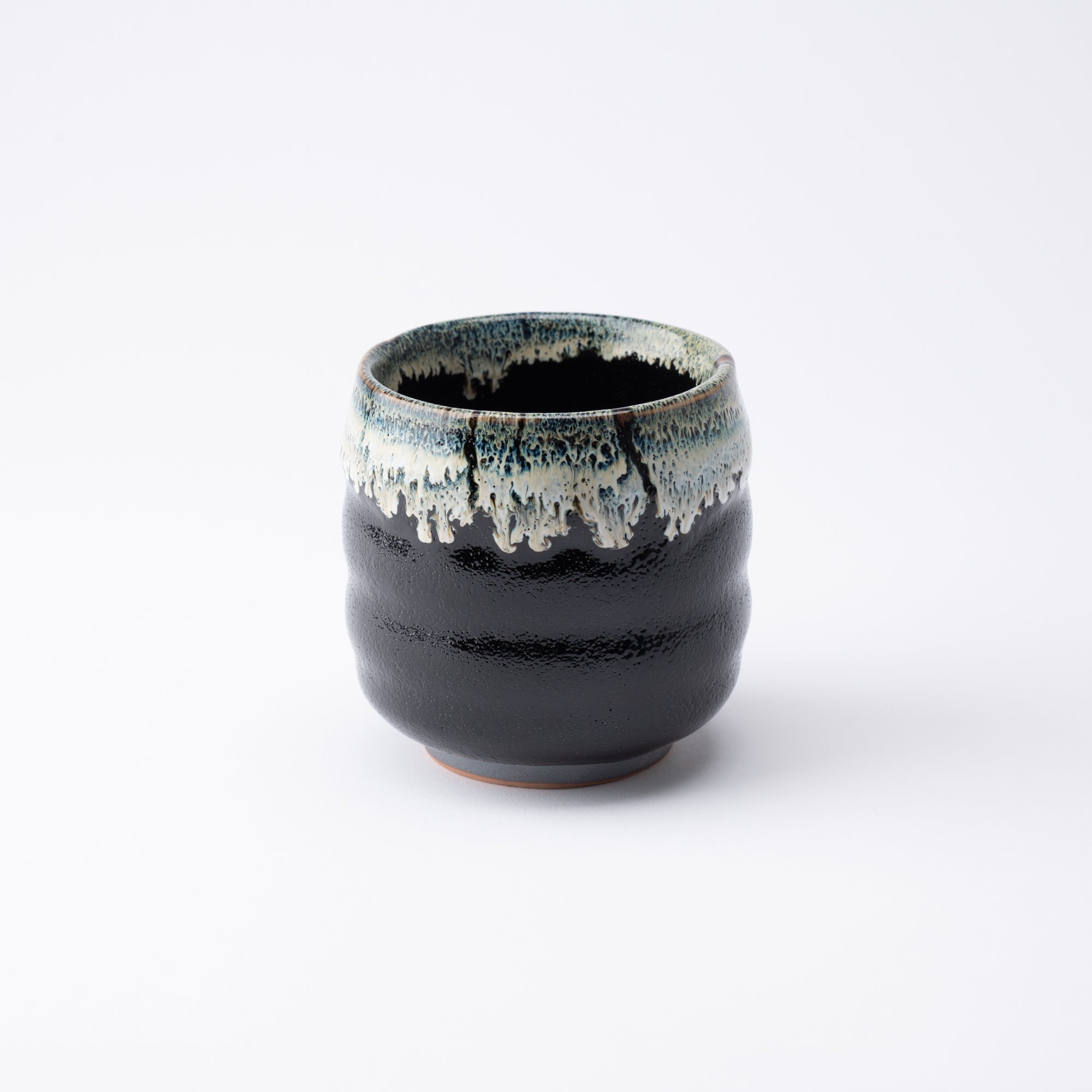 Yuzu Tenmoku Mino Ware Yunomi Japanese Teacup - MUSUBI KILN - Quality Japanese Tableware and Gift