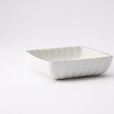 Zuiho Kiln Chrysanthemum Square Sauce Plate - MUSUBI KILN - Quality Japanese Tableware and Gift