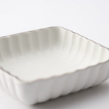 Zuiho Kiln Chrysanthemum Square Sauce Plate - MUSUBI KILN - Quality Japanese Tableware and Gift