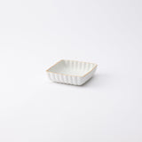 Zuiho Kiln Chrysanthemum Square Sauce Plate - MUSUBI KILN - Quality Japanese Tableware and Gift