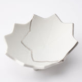 Zuiho Kiln Two Maple Leaves Three - footed Delicacy Small Bowl - MUSUBI KILN - Quality Japanese Tableware and Gift