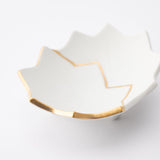 Zuiho Kiln Two Maple Leaves Three - footed Delicacy Small Bowl - MUSUBI KILN - Quality Japanese Tableware and Gift