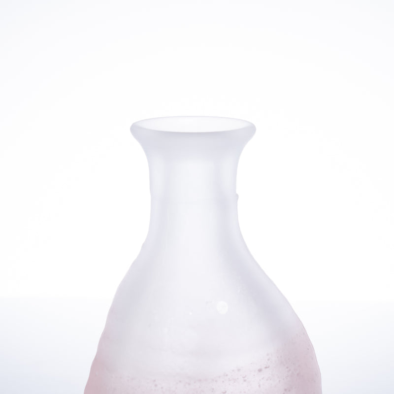Hirota Pink Fubuki 3-Piece Edo Glass Sake Set