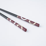 Gold and Silver Circle Set of Two Pairs of Chopsticks 23cm/9in and 20.5cm/8.1in