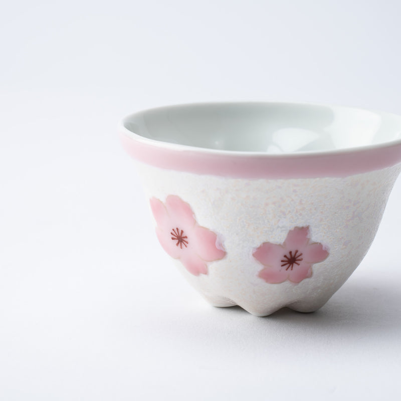 Tasei Kiln Lustrous Pink Sakura Arita Ware Japanese Teacup