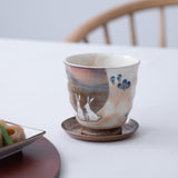 Tougen Kiln Rabbit Hasami Yunomi Japanese Teacup