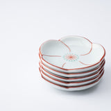 Arita Porcelain Lab Yazaemon Plum-shaped Small Sauce Plate Set
