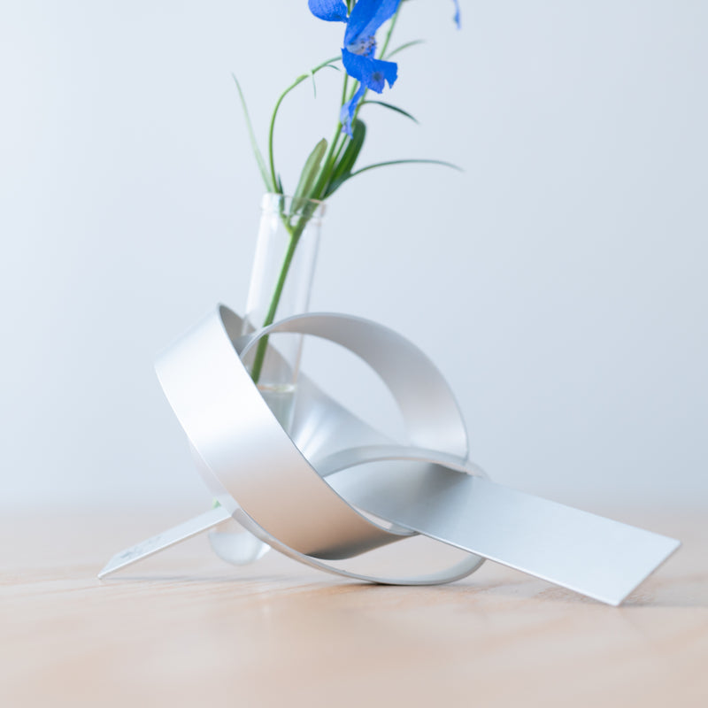 ALART Aluminum MUSUBI Single Flower Vase